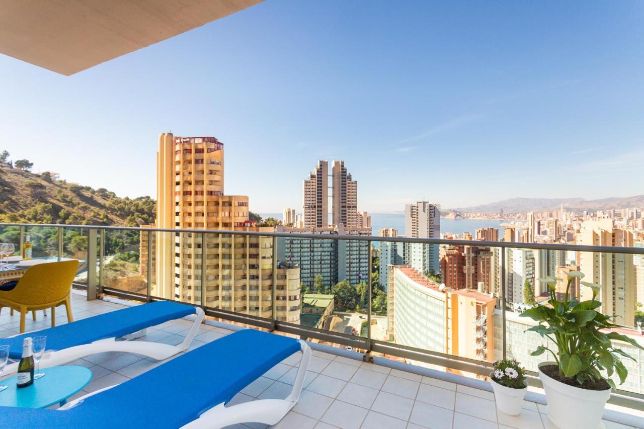 Appartamento Skyline 10 Gran Terraza Privada Con Vistas Espectaculares Benidorm Esterno foto