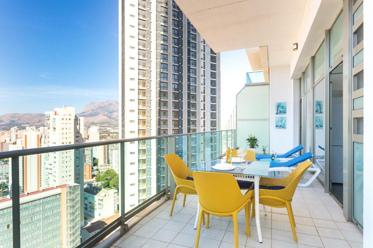 Appartamento Skyline 10 Gran Terraza Privada Con Vistas Espectaculares Benidorm Esterno foto