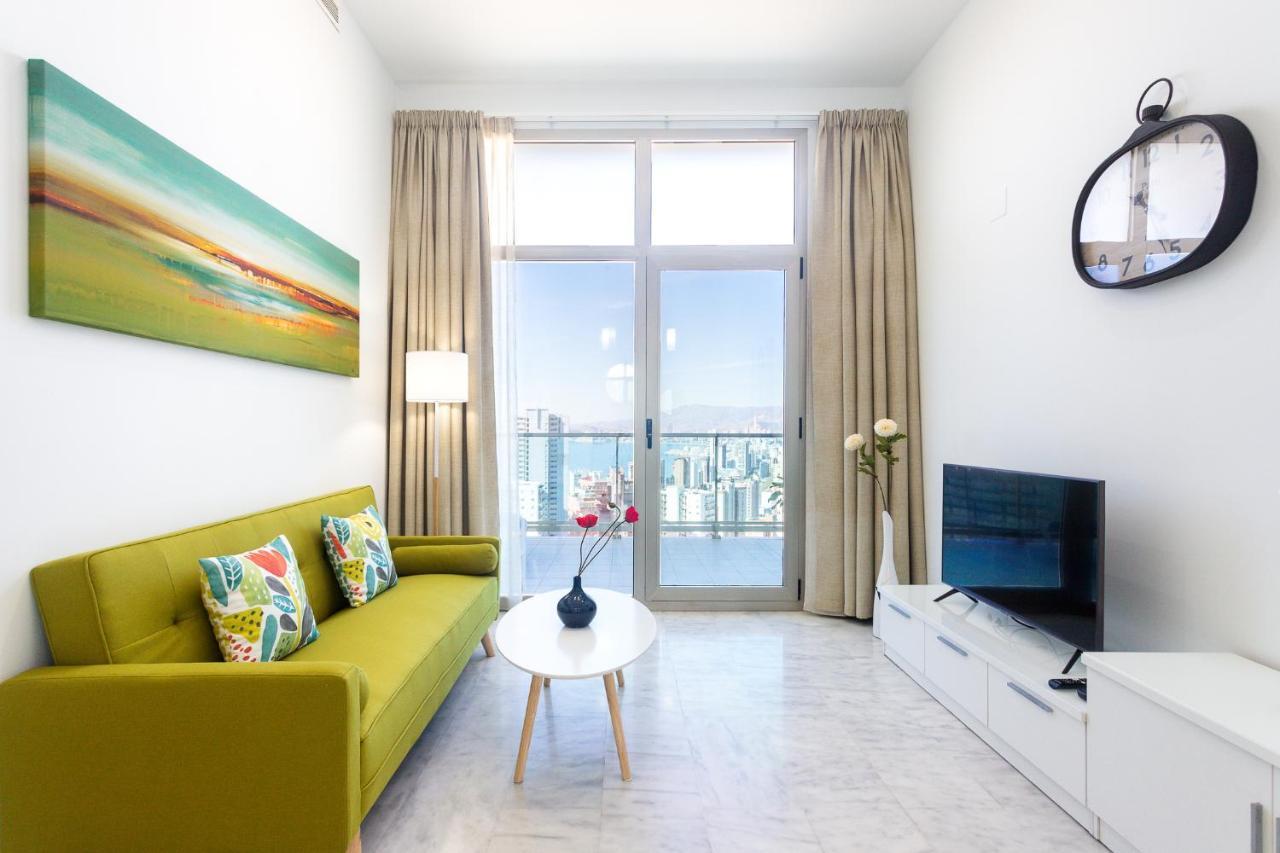 Appartamento Skyline 10 Gran Terraza Privada Con Vistas Espectaculares Benidorm Esterno foto