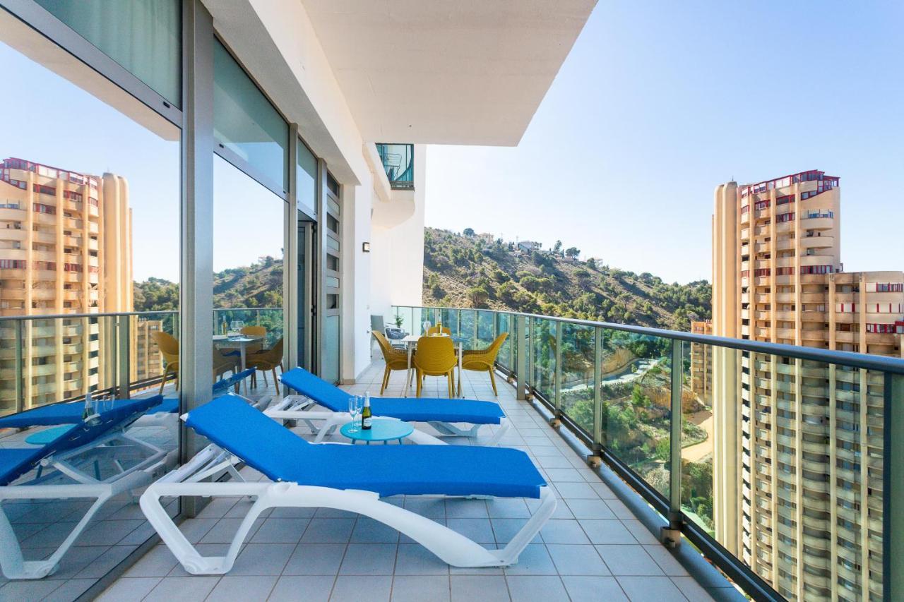 Appartamento Skyline 10 Gran Terraza Privada Con Vistas Espectaculares Benidorm Esterno foto